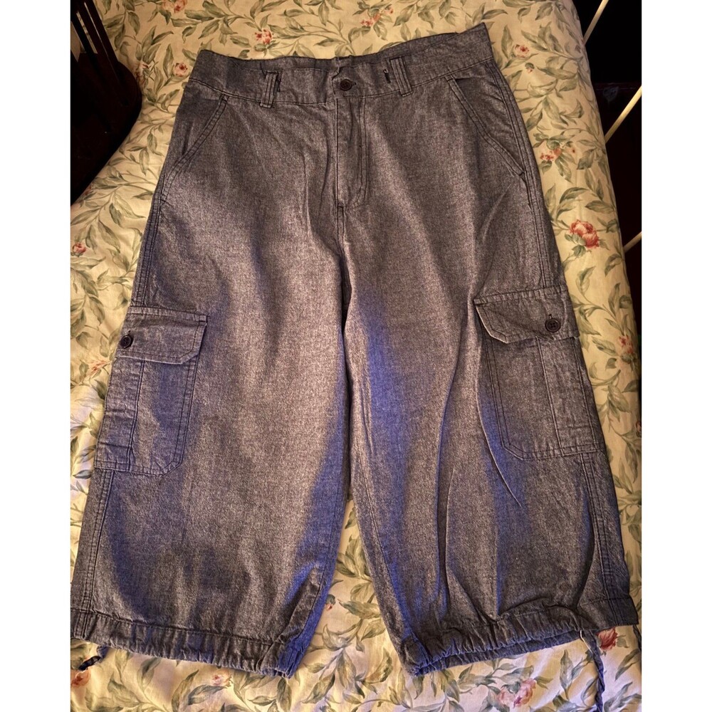 Linea Uomo Size Size Medium Women’s Cargo Shorts 32x16 Blue